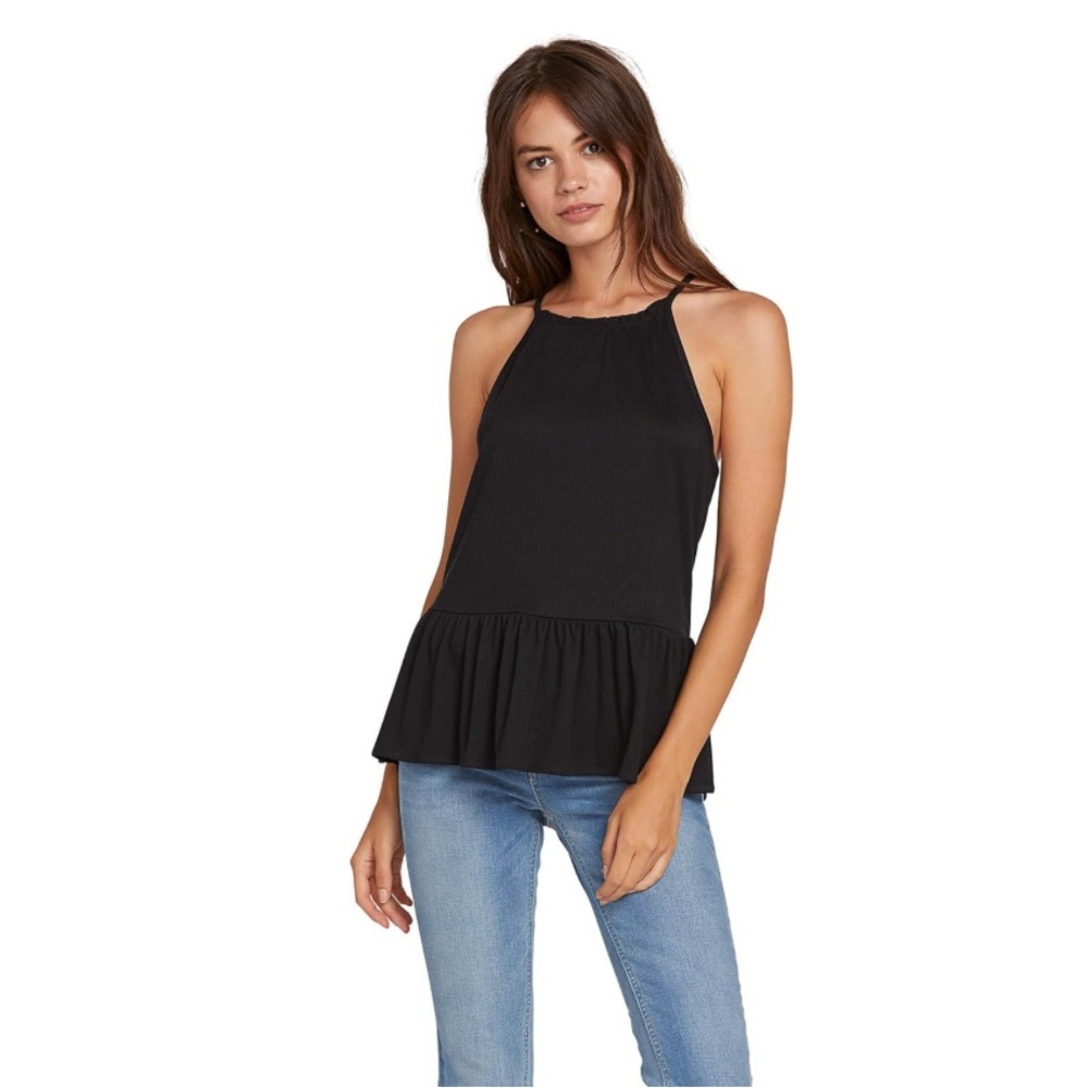 Volcom- Ruffled Rider, High Neck Top with Racer Back - Picture 8 of 10
